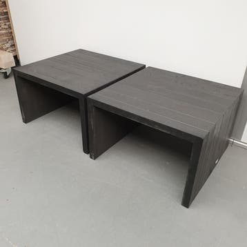 Massieve salontafels - 70x45x70 cm (alleen per set), Ophalen of Verzenden, Nieuw