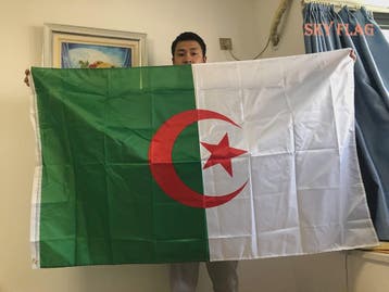 Algerijnse Vlag 90x150cm Polyester - Hoge Kwaliteit, Verzenden, Nieuw
