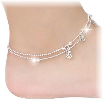 Fako Bijoux - Enkelbandje - Klavertjes Vier, Verzenden, Nieuw