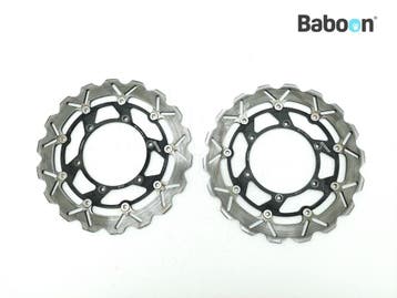 Remschijf Set Yamaha BT 1100 Bulldog 2001-2007 (BT1100 5JN), Verzenden, Gebruikt