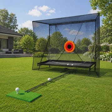 Golf Swing Oefennet met Bal Retour en Draagtas - 2.8x2.4x1.2, Verzenden, Nieuw