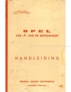 1959 OPEL OLYMPIA CAR-A-VAN | BESTELWAGEN INSTRUCTIEBOEKJE, Auto diversen, Handleidingen en Instructieboekjes