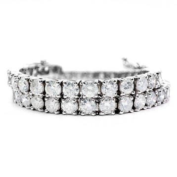Armband - 14 karaat Witgoud - 5.40ct. tw. Diamant, Nieuw