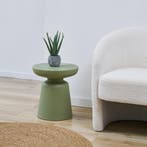 Bijzettafel Posio ronde salontafel 40 cm groen [en.casa], Huis en Inrichting, Tafels | Bijzettafels, Verzenden, Nieuw
