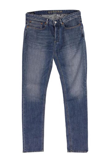 Denham Broek in maat W34 L34 Blauw, Verzenden, Zo goed als nieuw, Blauw, Denham