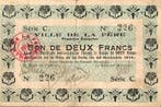 2 Francs France Komitat 02800 La Fere 2-franc-anleihe 30..., Verzenden