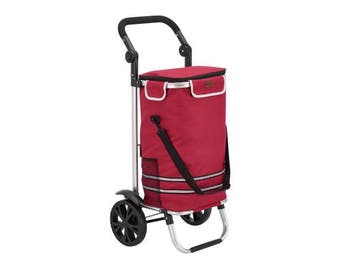 Veiling - Boodschappentrolley 3in1 - 56L - Rood, Nieuw