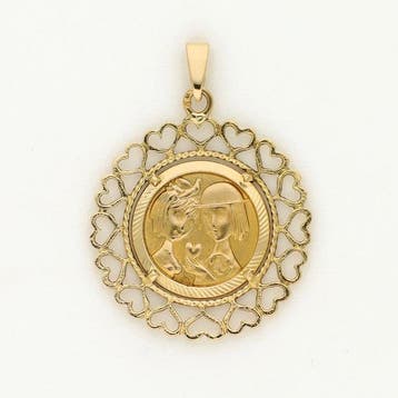 Hanger - 18 karaat Geel goud - Les Amoureux de Peynet