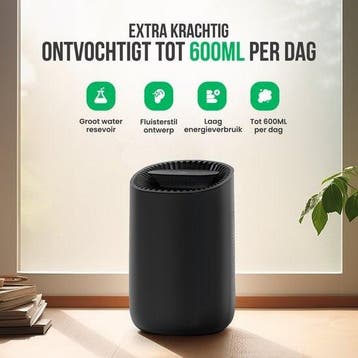 2dekans | Strex Luchtontvochtiger - Extreem Stil - 600ml/dag, Ophalen of Verzenden, Zo goed als nieuw