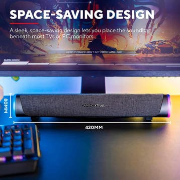 GXTrust Axon Soundbar met RGB-Verlichting 12W, Zwart (Huis), Verzenden, Nieuw