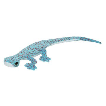 Nature Planet gekko knuffel - pluche - blauw - 112 cm, Verzenden, Nieuw