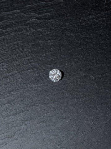 1 pcs Diamant (Natuurlijk) - 0.55 ct - Rond - D (kleurloos), Nieuw