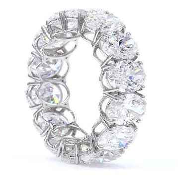 Ring Platina - 11.69ct. tw. Diamant (Lab-grown), Nieuw