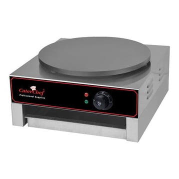 Crêpe bakapparaat | 3kW | plaat Ø40cm uit gietijzer met, Verzenden, Nieuw in verpakking