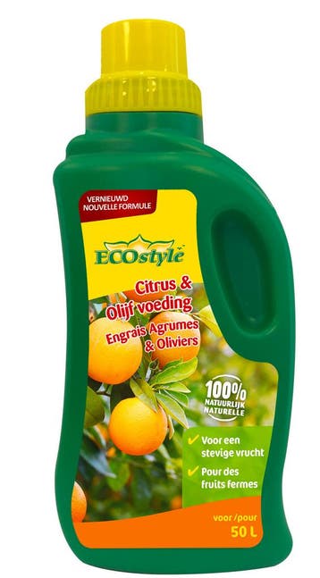 ECOstyle Citrus & Olijf Plantenvoeding 500 ml, Verzenden