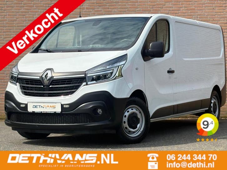 Renault Trafic 2.0dCi 120PK Lang / Camera / Cruisecontrol /, Auto's, Bestelauto's, Onderhoudsboekje, Lease, Zwart, Handgeschakeld