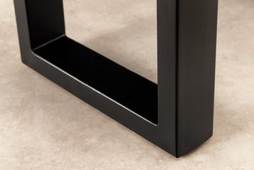 Salontafel LIQUID 110cm acaciahout blauwe epoxystrip - 45680, Ophalen of Verzenden, Nieuw