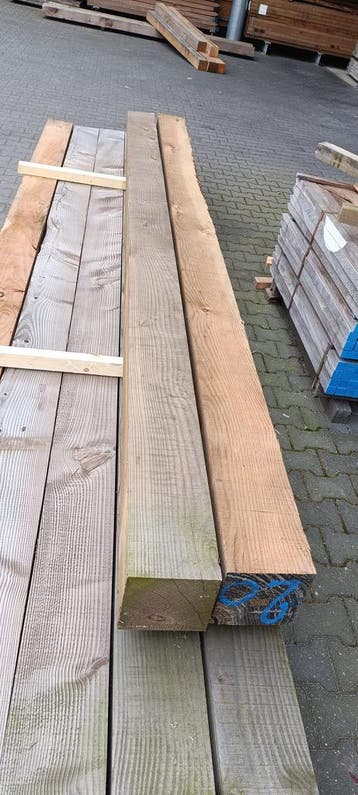 ACTIE B-KEUZE | Douglas balken | palen | 20x20cm, Tuin en Terras, Ophalen of Verzenden, Zo goed als nieuw, 250 cm of meer, Balken