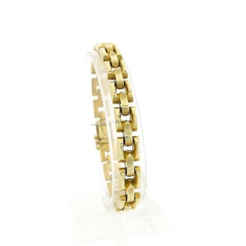 Gouden Bismarck schakelarmband, Ophalen of Verzenden, Gebruikt, Goud, Goud