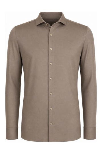 Profuomo Overhemd in maat 38 Beige, Verzenden, Gedragen, Overige kleuren, Profuomo