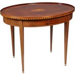 Mahonie Louis Seize stijl theetafel ca 1910 eeuw ingelegd me, Ophalen of Verzenden