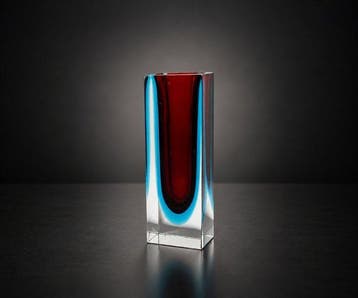 Murano - Vaas - Sommerso - Kristalglas