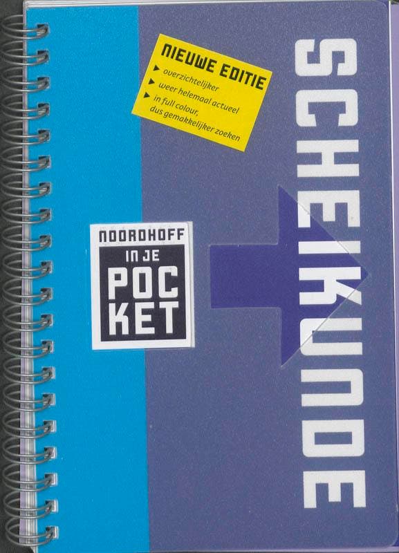 Noordhoff Scheikunde in je pocket 9789001780258, Boeken, Studieboeken en Cursussen, Zo goed als nieuw, Verzenden