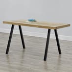 Stalen A tafelpoot set van 2 meubelpoot 70x12x72 cm zwart, Huis en Inrichting, Tafelonderdelen, Verzenden, Nieuw