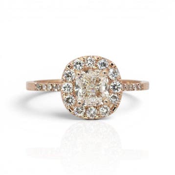 Zonder minimumprijs - Ring - 18 karaat Roségoud - 1.36ct., Nieuw