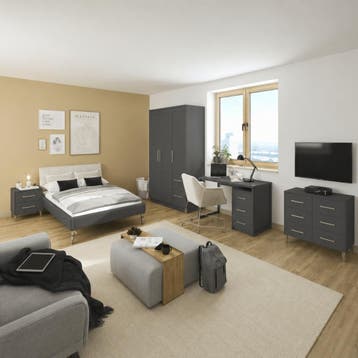 Rauch Skandi Complete Kinderkamer Set – Antraciet - 120 x 20, Nieuw