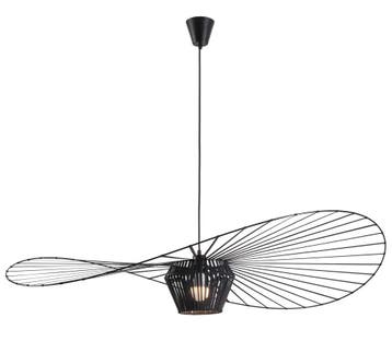 Vertigo lamp - Hoedlamp Zwart - Design Hanglamp - 100 cm, Verzenden, Nieuw, Stof, Vertigo 