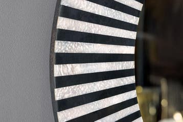 Beeninleg Wandspiegel HARMONY NATURE 60cm Rond Wit Zwart, Huis en Inrichting, Ophalen of Verzenden, Nieuw