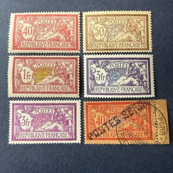 Frankrijk - Lot Mersons waarvan Postes Serbes, Yvert 120,, Gestempeld