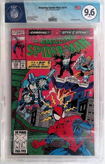 Amazing Spider-Man #376 - EGC 9.6 - 1 Graded comic - Eerste, Nieuw