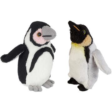 Zuidpool serie pluche knuffels - pinguin met kuiken - 15 cm, Kinderen en Baby's, Speelgoed | Knuffels en Pluche, Verzenden, Nieuw