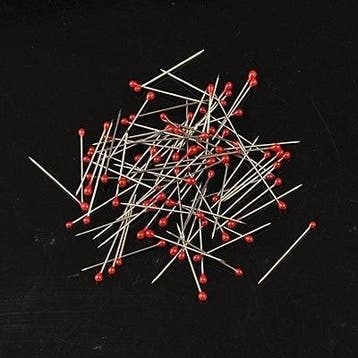 25 x prachtige parel spelden rood , 26 x 1mm, Ophalen of Verzenden, Nieuw, Kraal