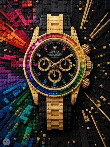 Shayer - LEGO Rolex Daytona Rainbow – The Architecture of, Nieuw