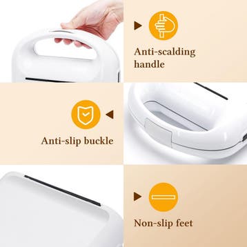 Tosti apparaat - Tosti ijzer - Contactgrill - Wafelijzer - 1, Verzenden, Zo goed als nieuw