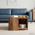 vidaXL Salontafel Oud hout 50,5 x 50 x 33 cm Bewerkt hout, Huis en Inrichting, Tafels | Salontafels, Verzenden, Nieuw, 50 tot 100 cm