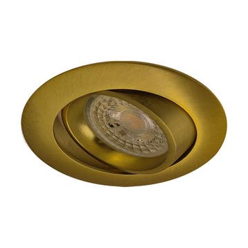 Inbouwspot Costa | Kantelbaar | Rond | Goud, Verzenden, Nieuw, Overige typen