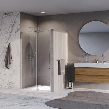 Brauer Stellar - Nisdeur - 2-Delig - Draaiend - Helder Glas, Ophalen of Verzenden, Nieuw, Rvs