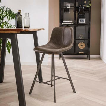 Fraaai Barstoel Jill Kuip Taupe 66 cm - Outlet A, Huis en Inrichting, Ophalen of Verzenden, Nieuw