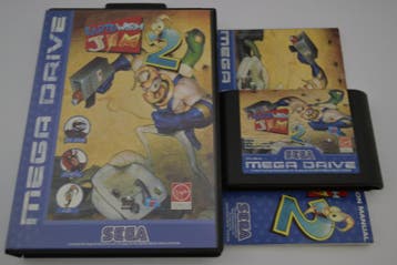 Earthworm Jim 2 (MD CIB), 1 speler, Verzenden, Zo goed als nieuw