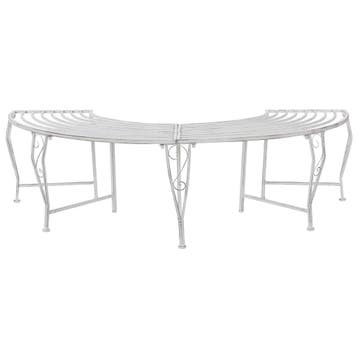 vidaXL Boom bank 4-Aantal zitplaatsen 160 x 80 x 44 cm Staal, Tuin en Terras, Tuinbanken, Verzenden, Nieuw, Metaal