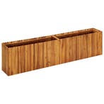 vidaXL Plantenbak verhoogd 200x30x50 cm massief acaciahout, 100 cm of meer, Verzenden, Nieuw, Hout