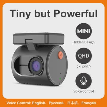 KAWA MINI 3 Dashcam: 2K QHD, Spraakbesturing, WiFi & Nachtzi, Verzenden, Nieuw