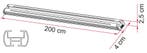 Fiamma Garage Bars 2st. incl.4 ogen, Caravans en Kamperen, Ophalen of Verzenden, Nieuw
