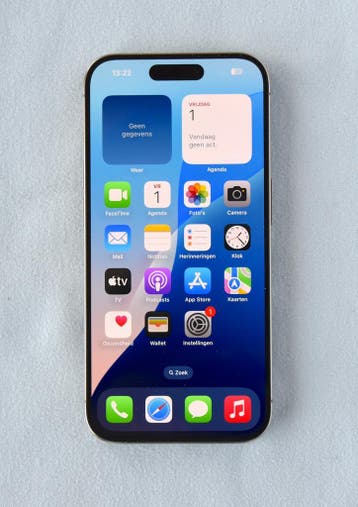 iPhone 15 Pro 256GB Titanium Grijs, batterij 100%, garantie, 256 GB, Nieuw, Ophalen of Verzenden, Zonder simlock