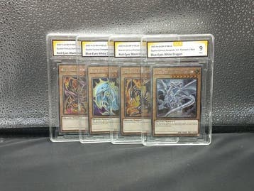 Konami - 4 Card - Yu-Gi-Oh! - 2x Blue-Eyes White Dragon and, Nieuw