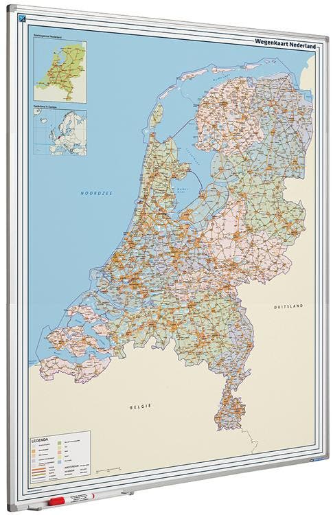 Whiteboard landkaart - Nederland wegenkaart, Zakelijke goederen, Kantoor en Winkelinrichting | Kantoormeubilair en Inrichting